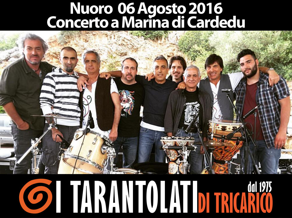 i tarantolati di tricarico in concerto in sardegna - marina di...